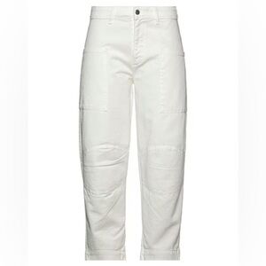 Babel Womens size Medium White Cargo‎ Trouser Pants/Capris